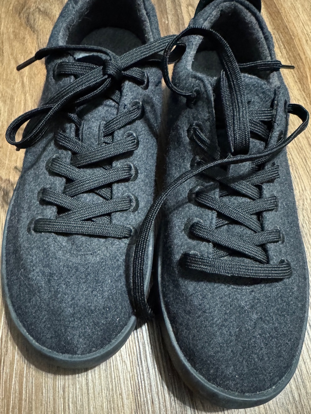 AllBirds Wool Piper Natural Black Walking Casual Low Shoe Sneaker Men's Size 12 - Picture 7 of 8